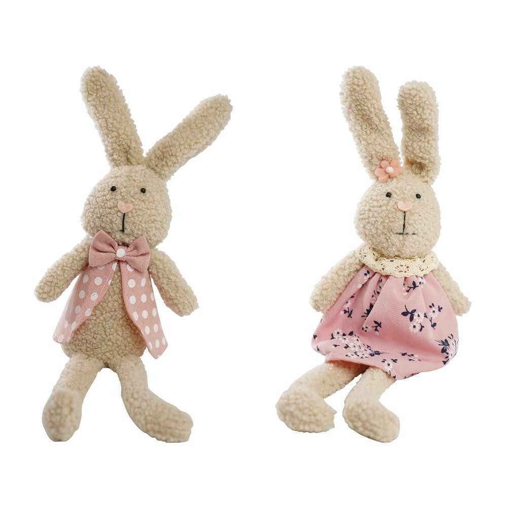 CONIGLIO STOFFA ASS.2 CM.13x7x40